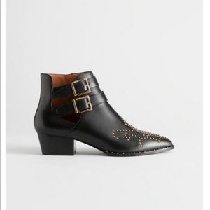 & OTHER STORIES gold studded western ankle booties 💕 size 7